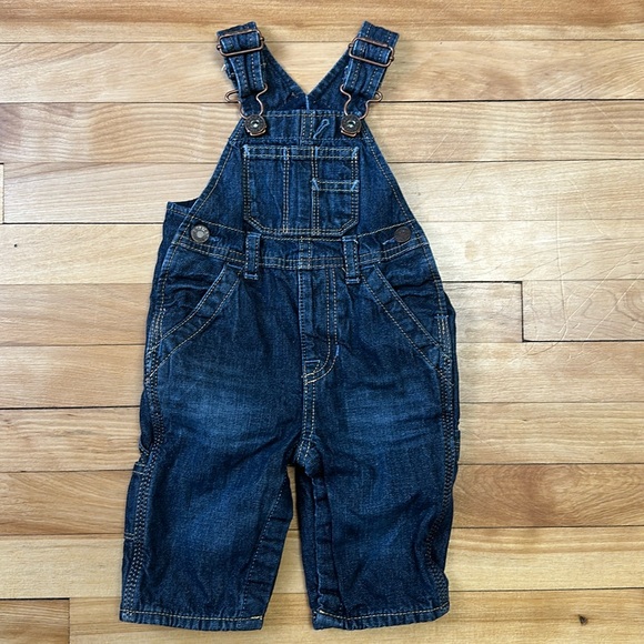 Baby Gap Denim Overalls Size 0-3 months - Picture 1 of 4